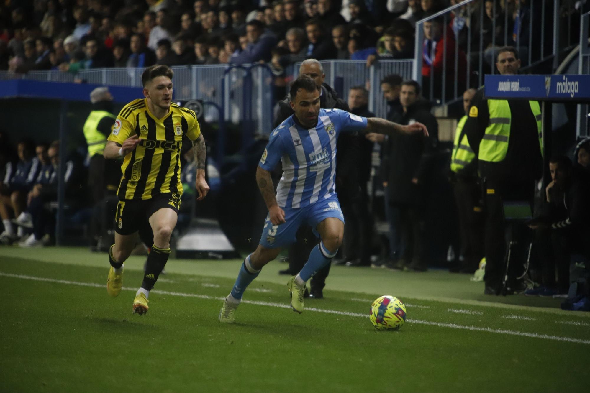 El Málaga CF - Real Oviedo, en imágenes