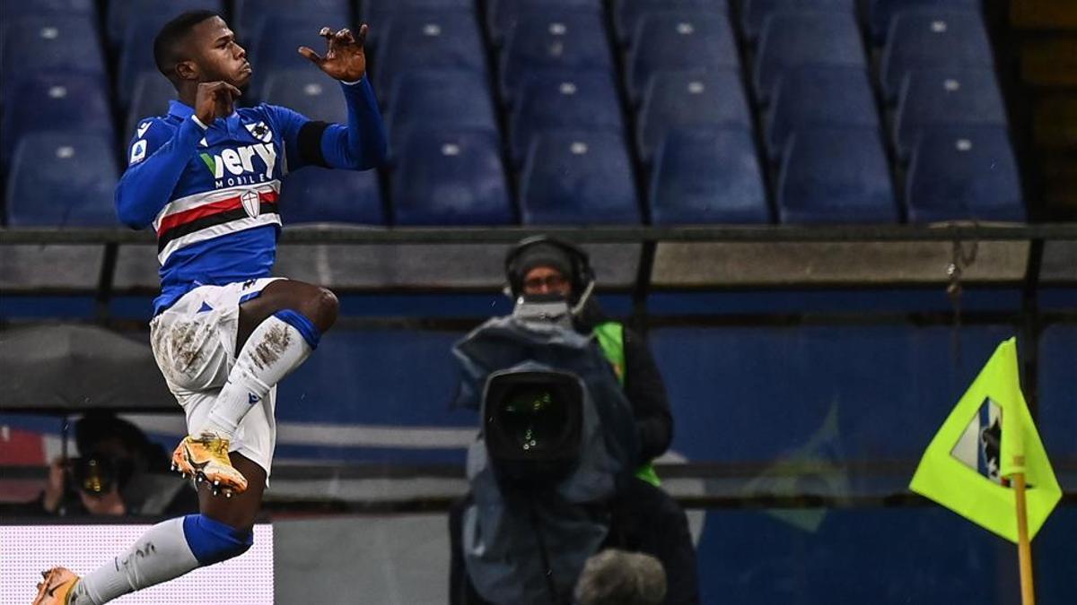 Keita Baldé marcó para la Sampdoria contra el Inter, exequipo del de Arbúcies