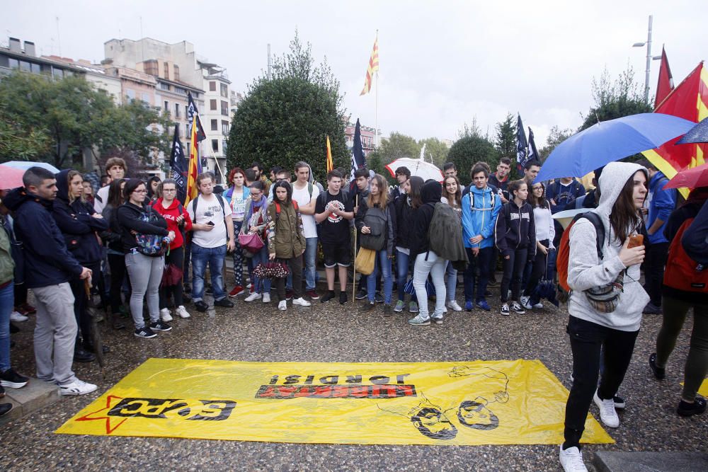 Protesta estudiantil a Girona.