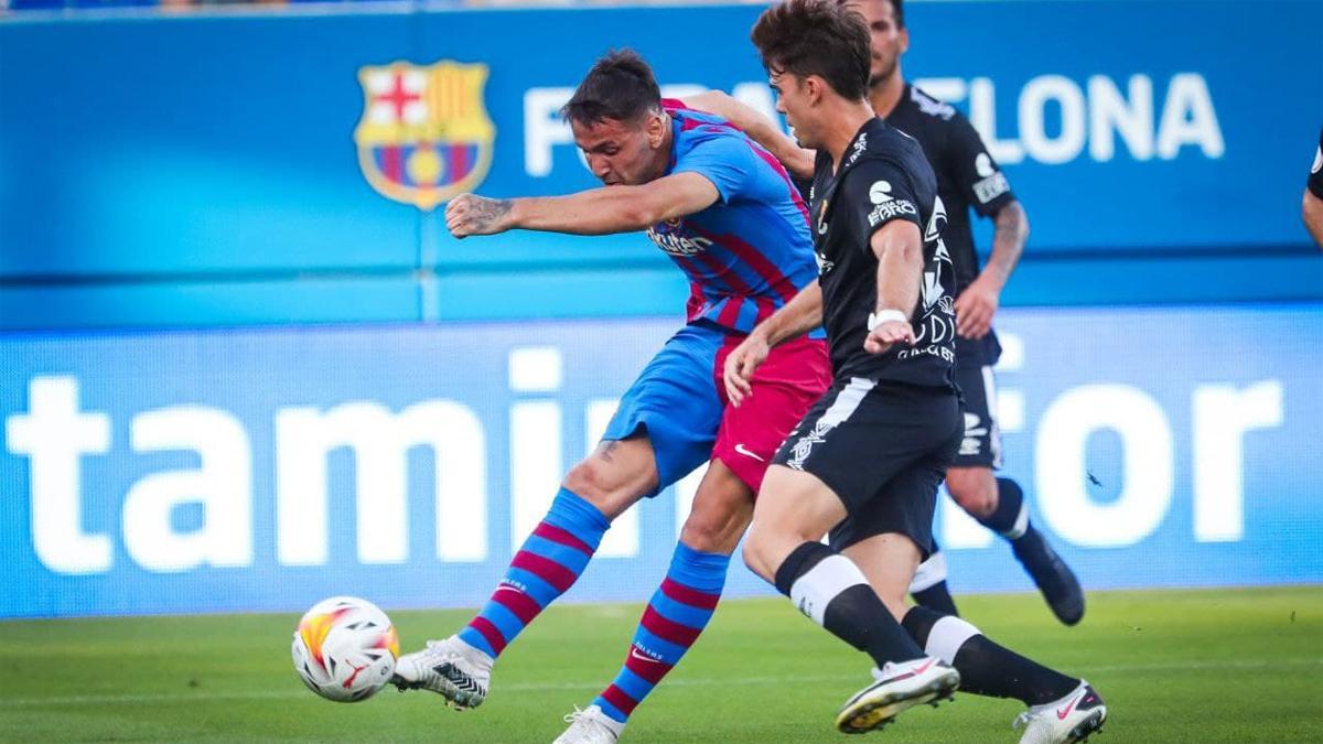 El partidazo de Rey Manaj ante el Nàstic