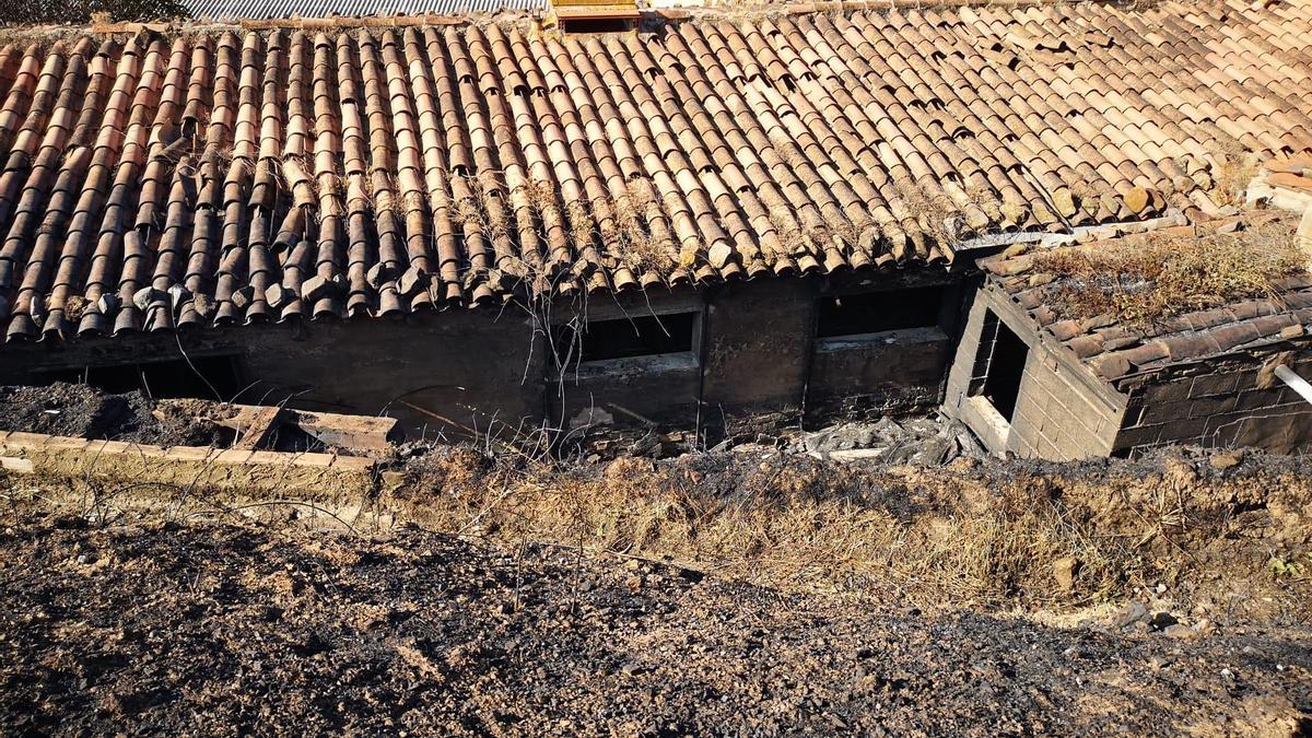 Casas del municipio de Añón esta mañana, a pocas horas del regreso de sus vecinos.