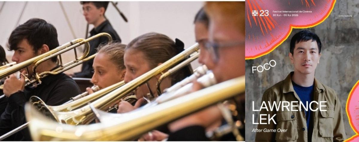 Plano del festival de bandas juveniles del Gaiás de una edición previa. A la derecha, Lawrence Lek