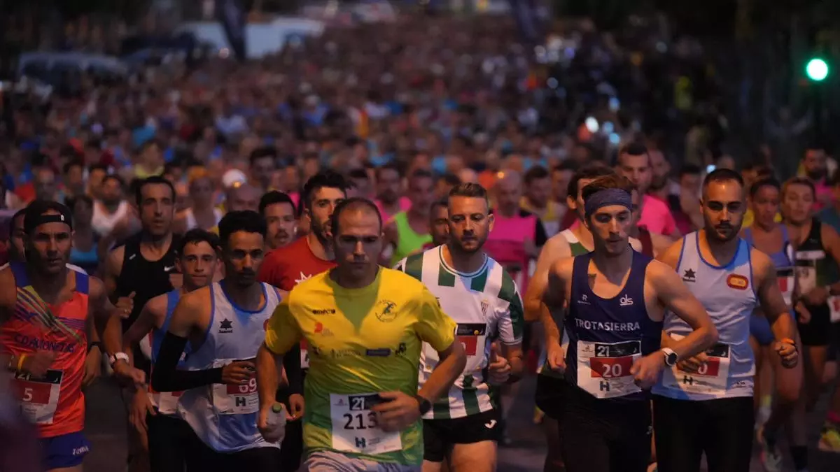 Safouane Oouddajou y Virginia Moya triunfan en la Nocturna Trotacalles