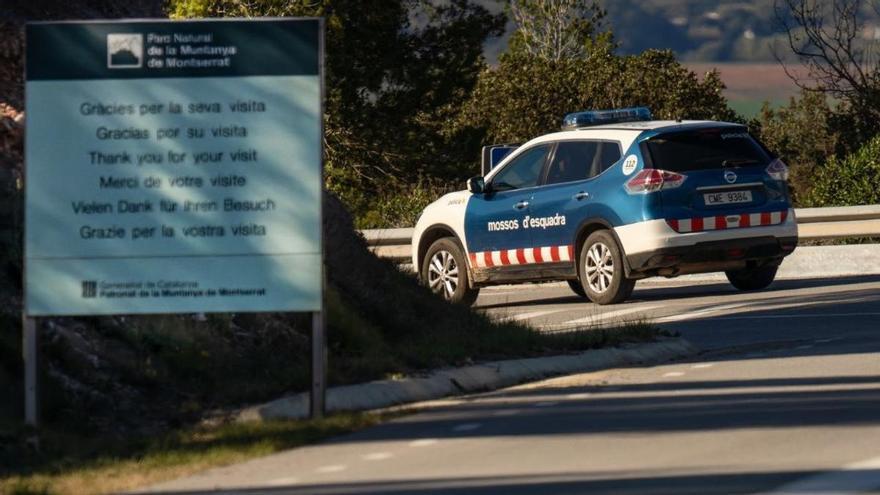 Els Mossos enxampen un ciclista que circulava begut i drogat després d'accidentar-se a Monistrol de Montserrat