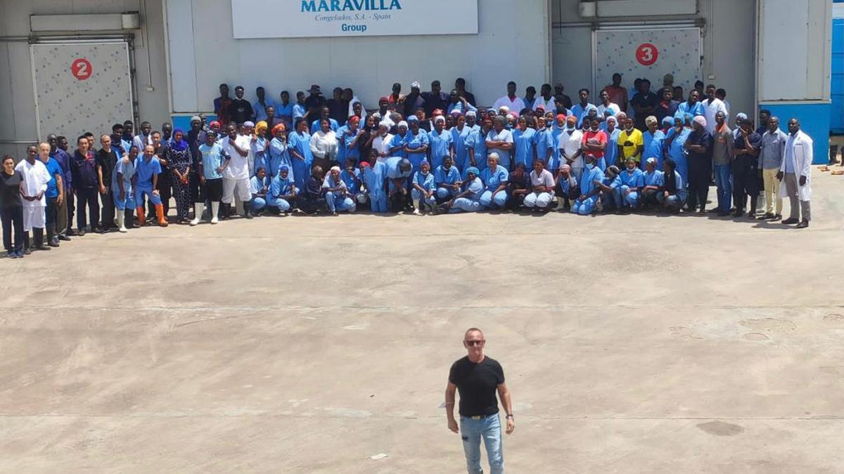 Equipo de Congelados Maravilla S.A en Gambia.