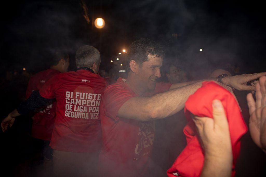 La celebración del Jimbee Cartagena como campeón de liga en la Plaza de España