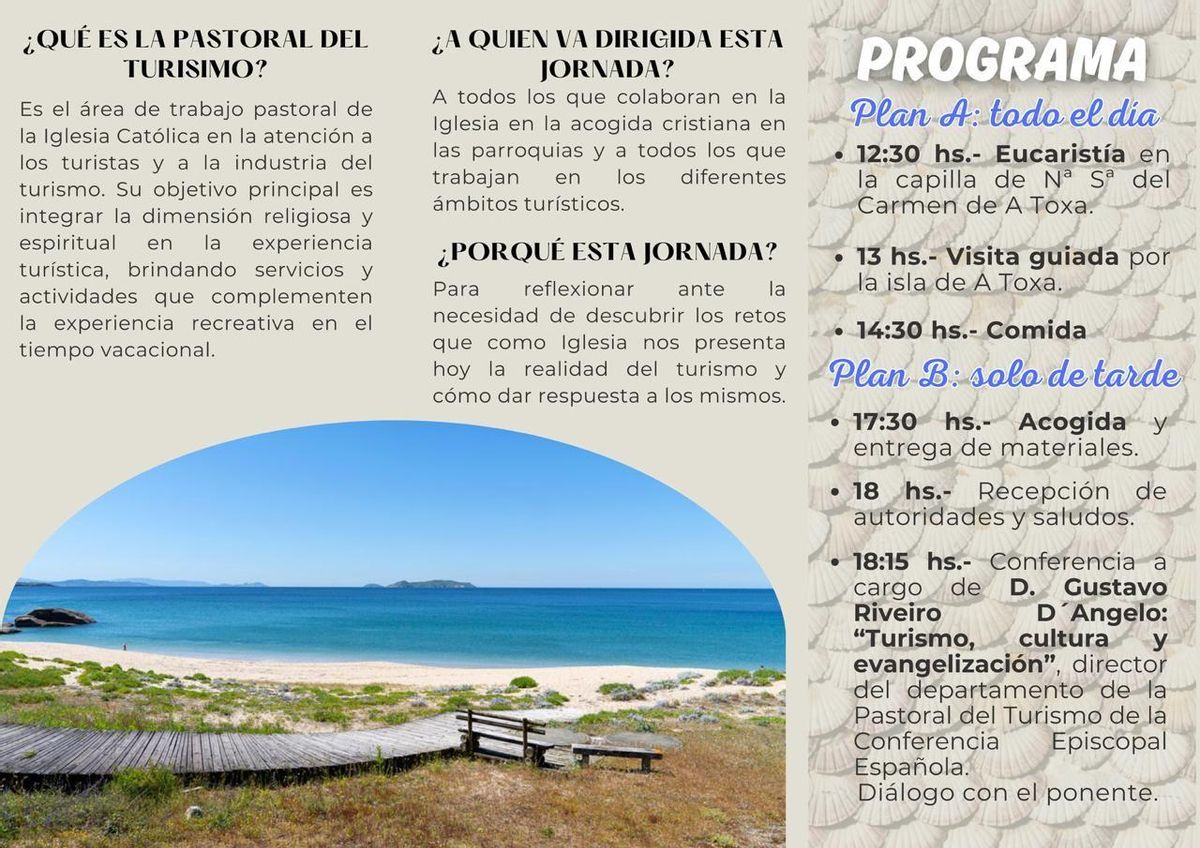 El programa de la jornada.