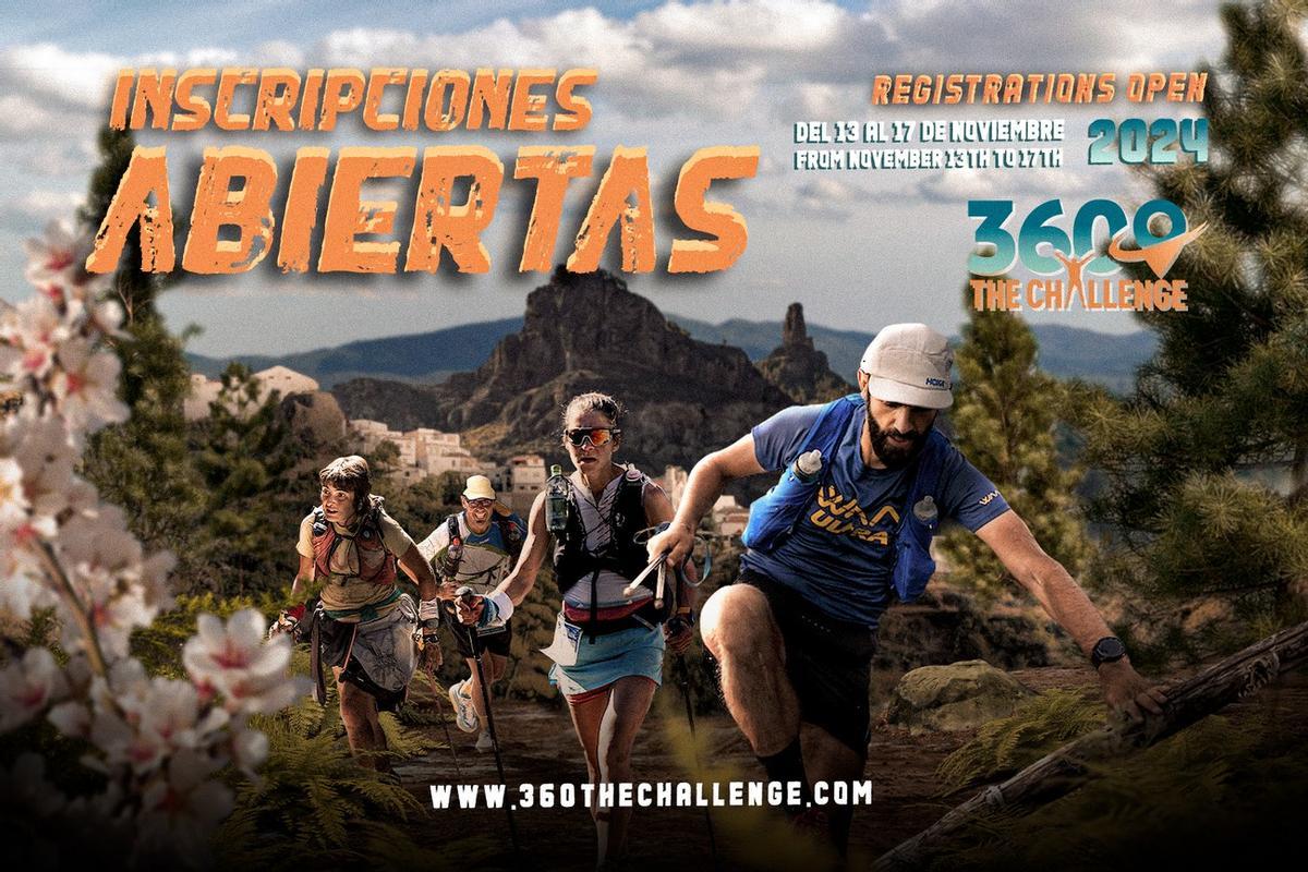 Cartel anunciador de la apertura de inscripciones de The 360º Challenge Gran Canaria.