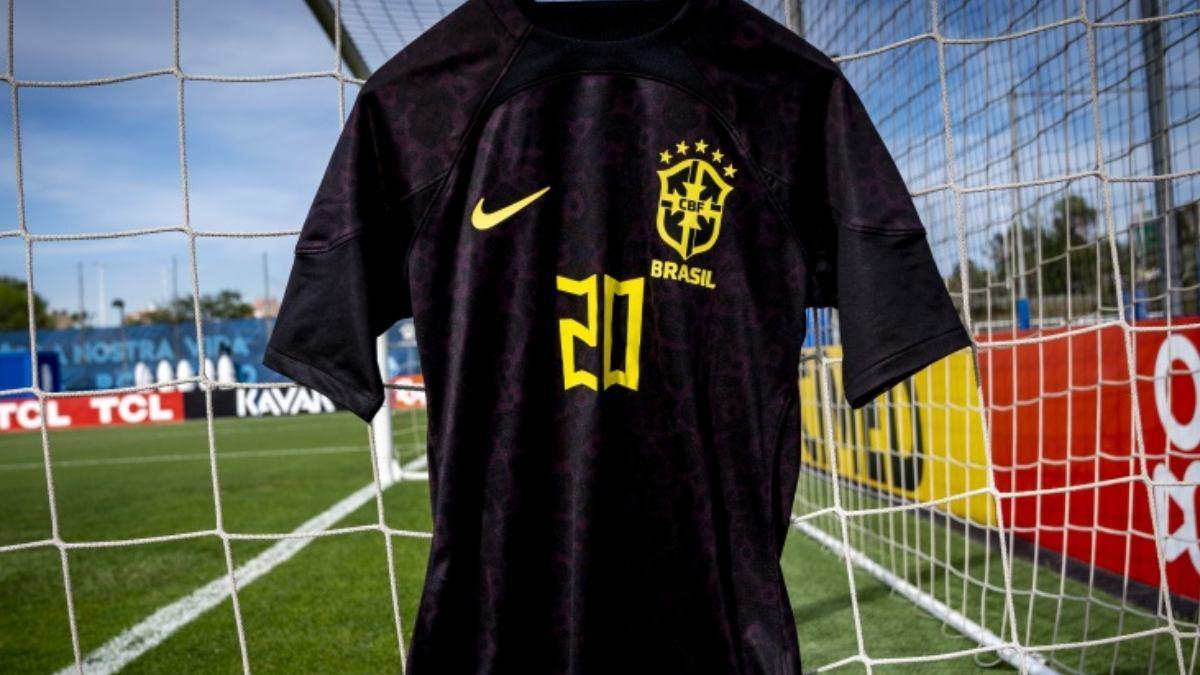 Esta es la inédita camiseta negra que Brasil llevará en Cornellà-El Prat
