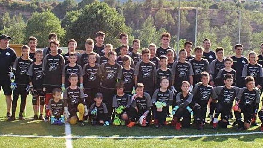 Grup de porters i porteres que van participar en l&#039;onzè campus, a Callús