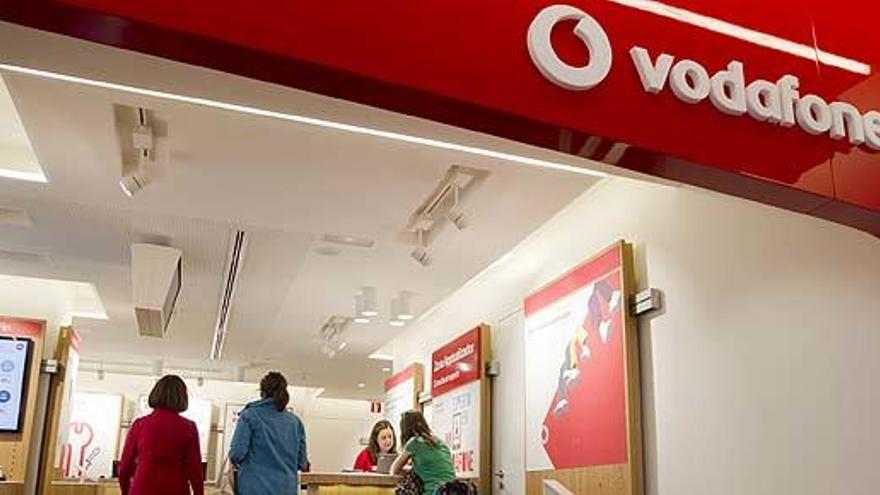 Una tienda de Vodafone.