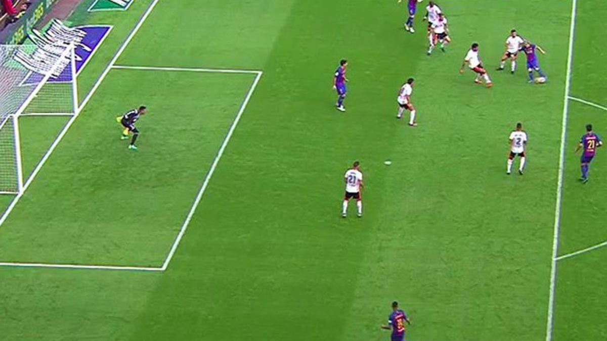 Messi volvió a marcar en Valencia