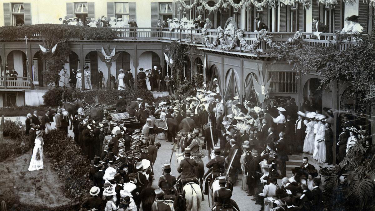 El Hotel Santa Catalina en una fotografía de 1906.