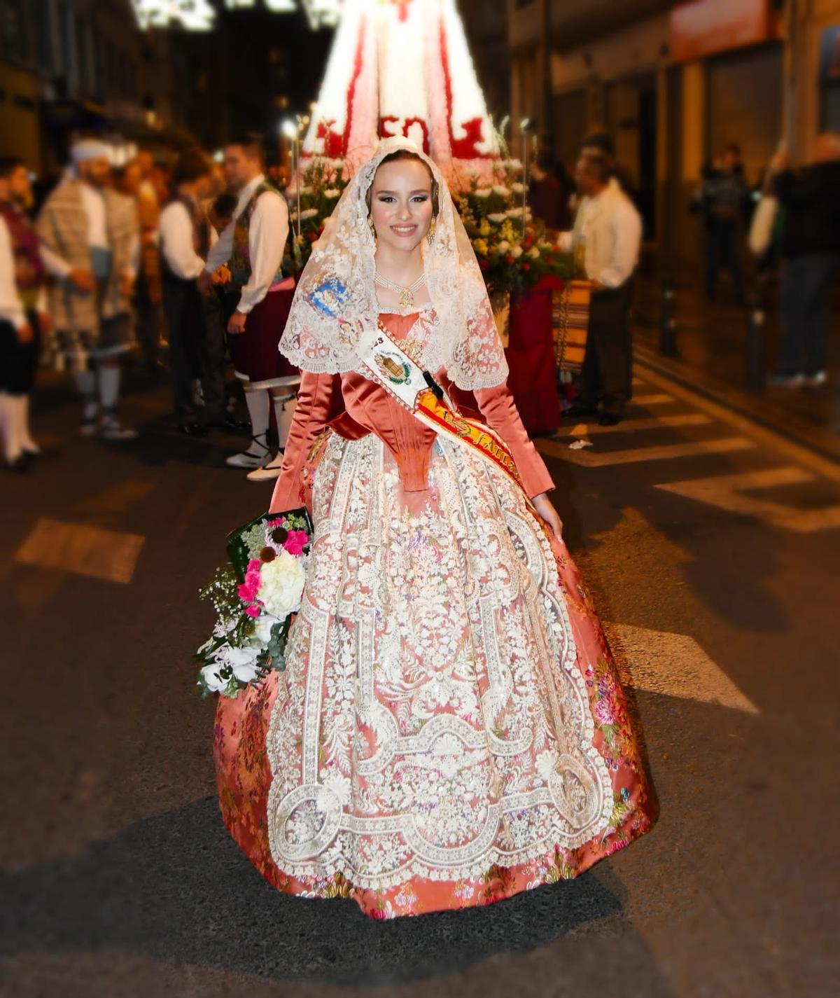 Beatriz Gozalbes, el día de la Ofrenda