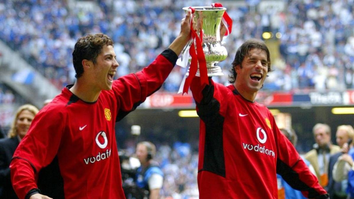 Cristiano y Van Nistelrooy, durante su etapa en el Manchester United