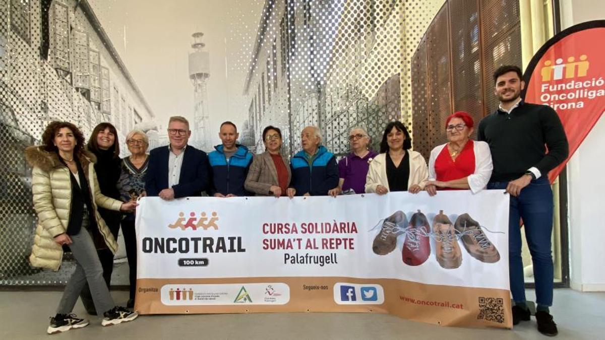 La presentació de la nova edició de l'Oncotrail, ahir a Palafrugell.