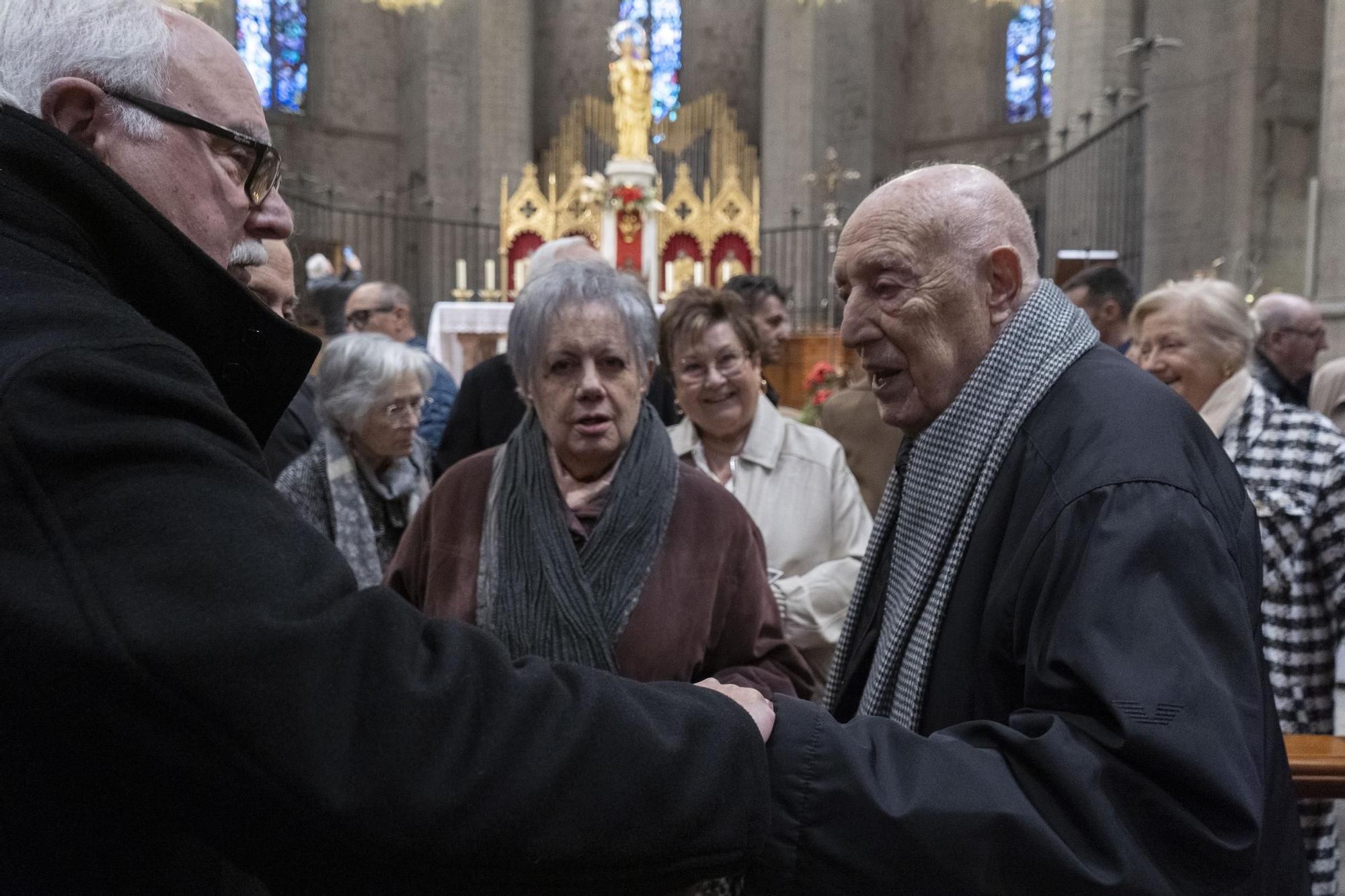 Homenatge a Pere Roca i Fius, "decorador", per la seva dedicació a la basílica de la Seu