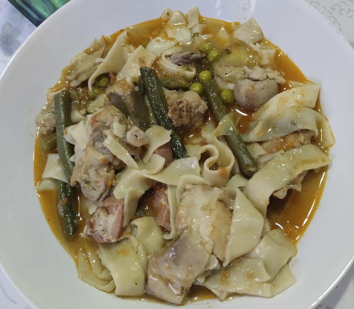 Burballes amb conill i cuixot