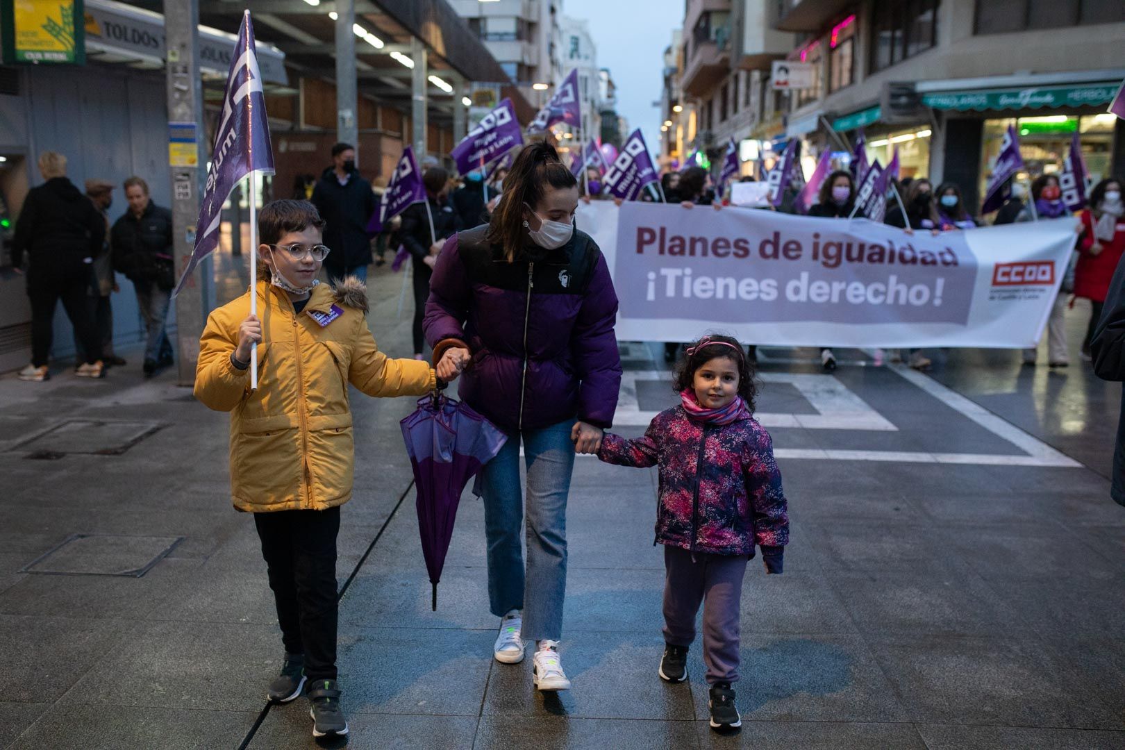 GALERÍA | La manifestación de los sindicatos del 8M en Zamora, en imágenes