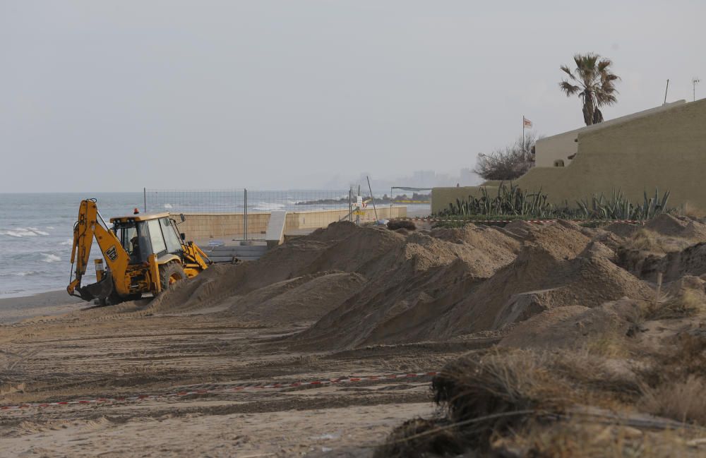 Obras en las playas del Saler y la Garrofera