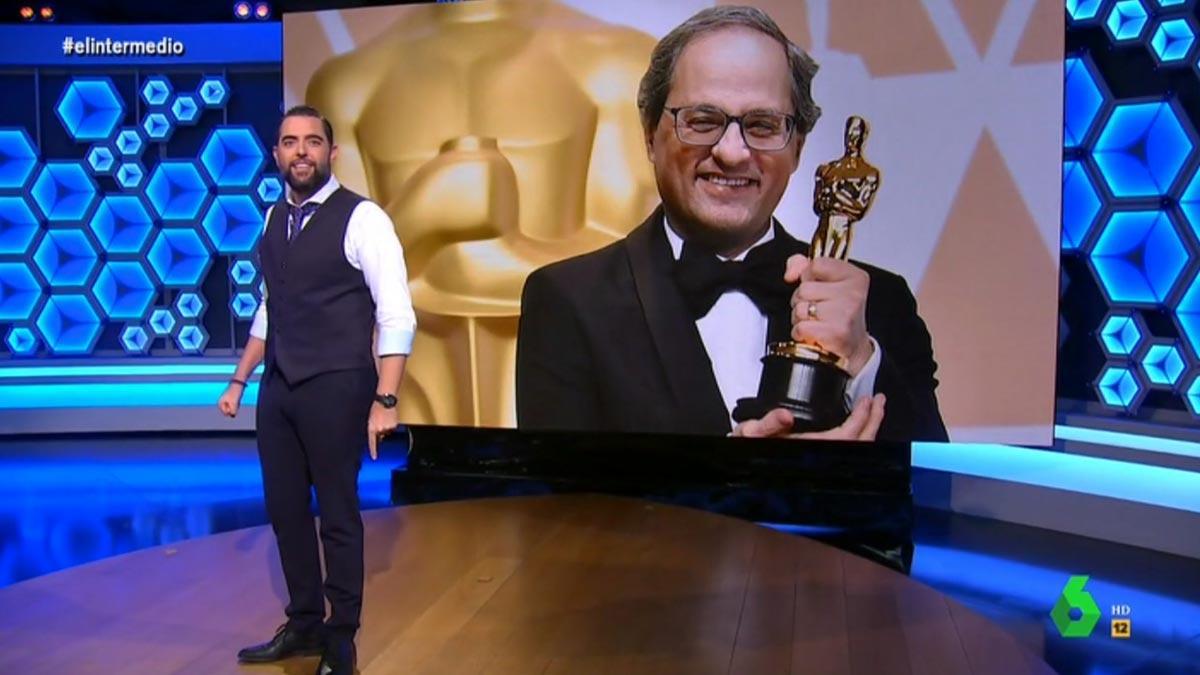 Dani Mateo anunció un ’Oscar’ para Torra.