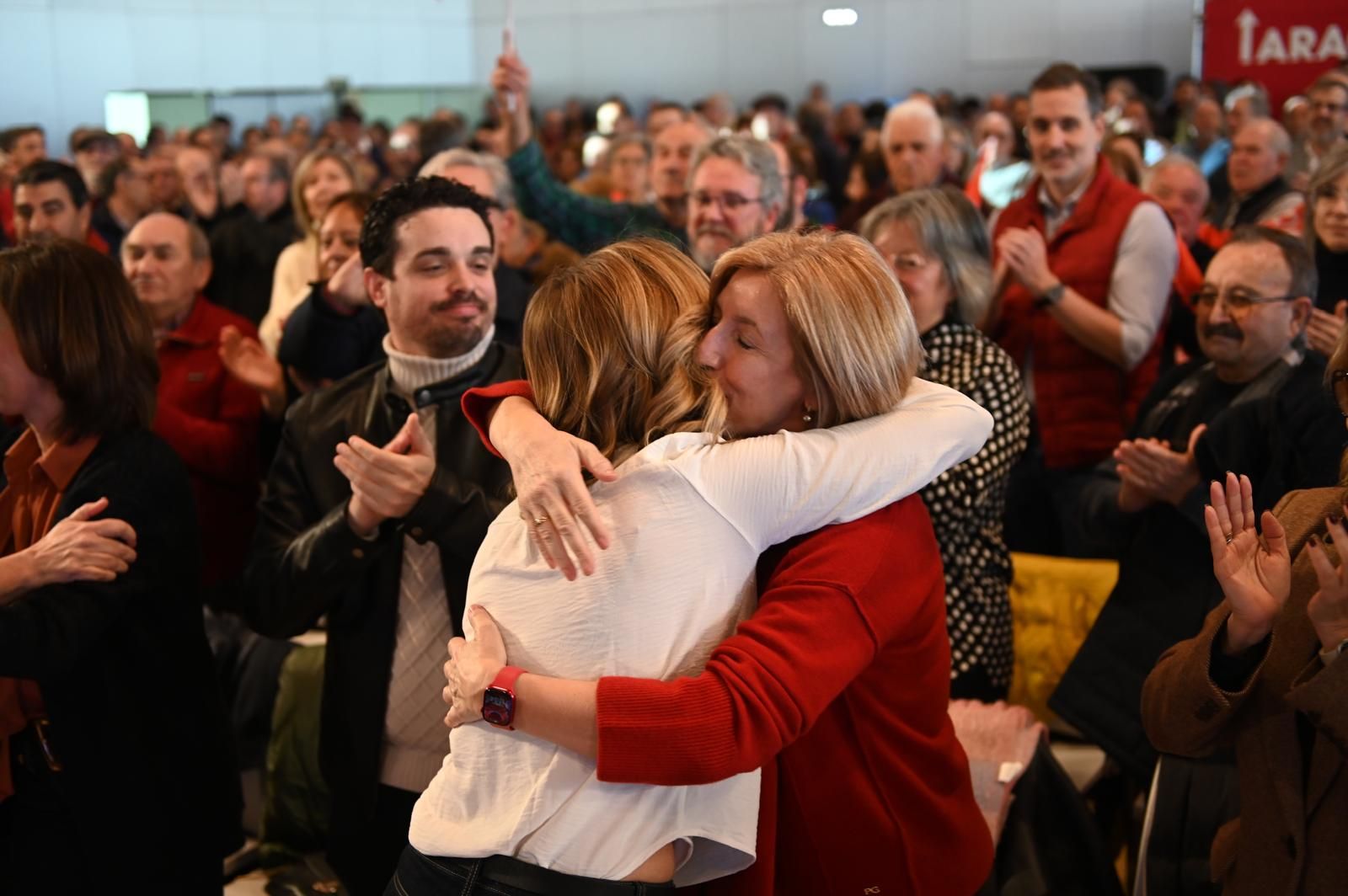 En imágenes | Mitin de Pilar Alegría en el Palacio de Congresos de Zaragoza