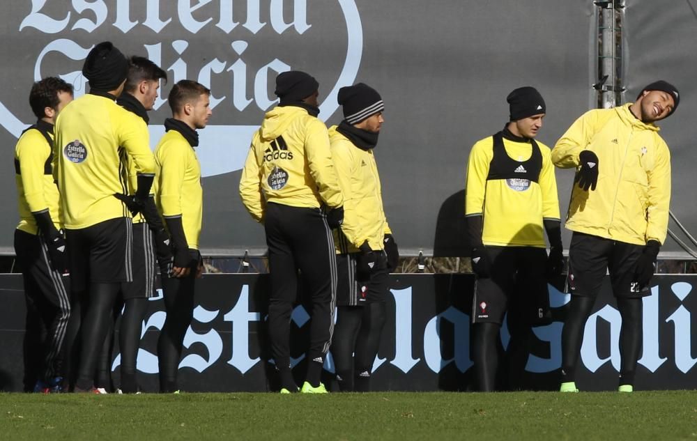 El equipo de Berizzo aprovechó el partido suspendido ante el Madrid para realizar una sesión de entrenamiento el domingo.