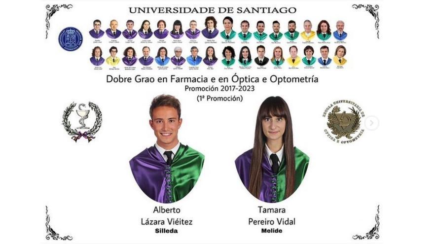 La orla más singular y meritoria de España con sólo dos estudiantes de promoción en un doble grado de la USC