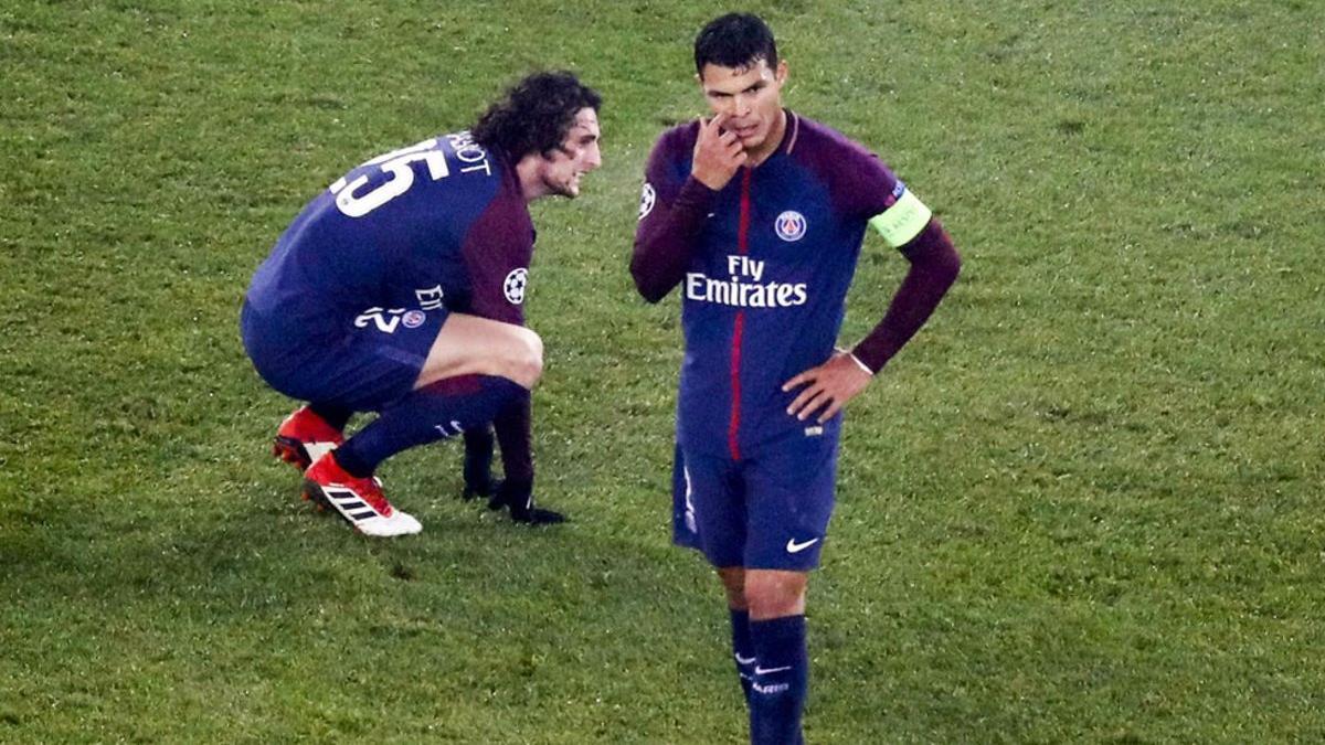 Thiago Silva apoya a Rabiot