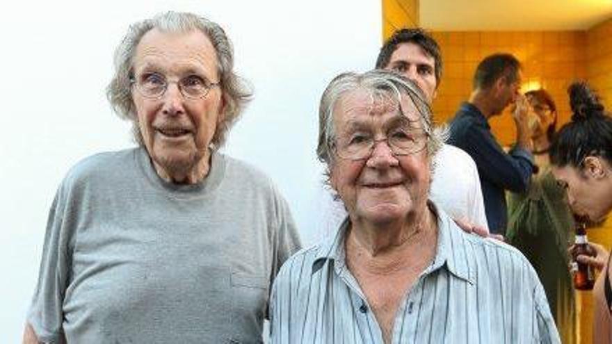 Erwin Bechtold y Rafel Tur Costa juntos, en la inauguración del Estudio Tur Costa de Jesús.