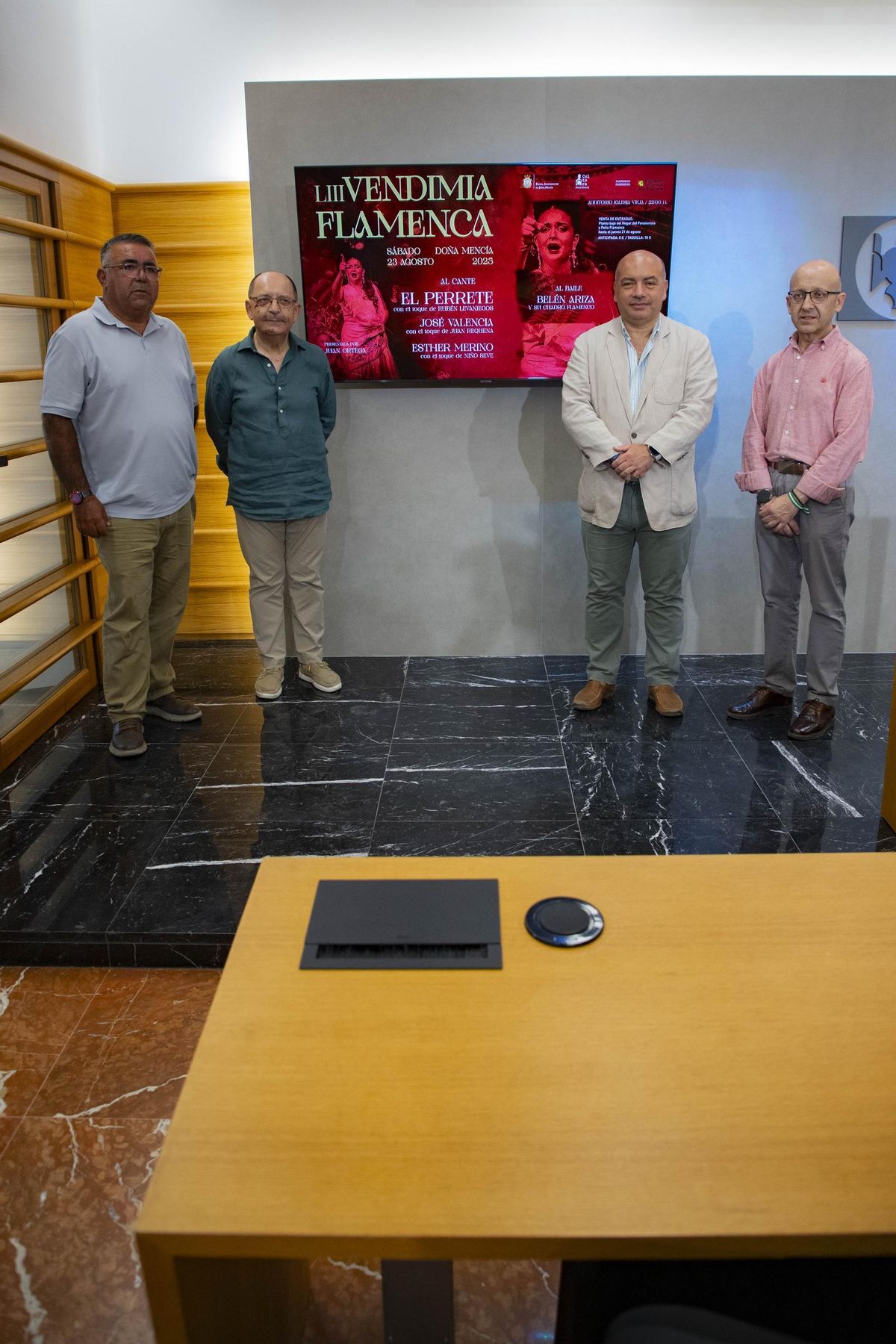 Presentación de la Vendimia Flamenca de Doña Mencía en la sede de la Diputación de Córdoba.