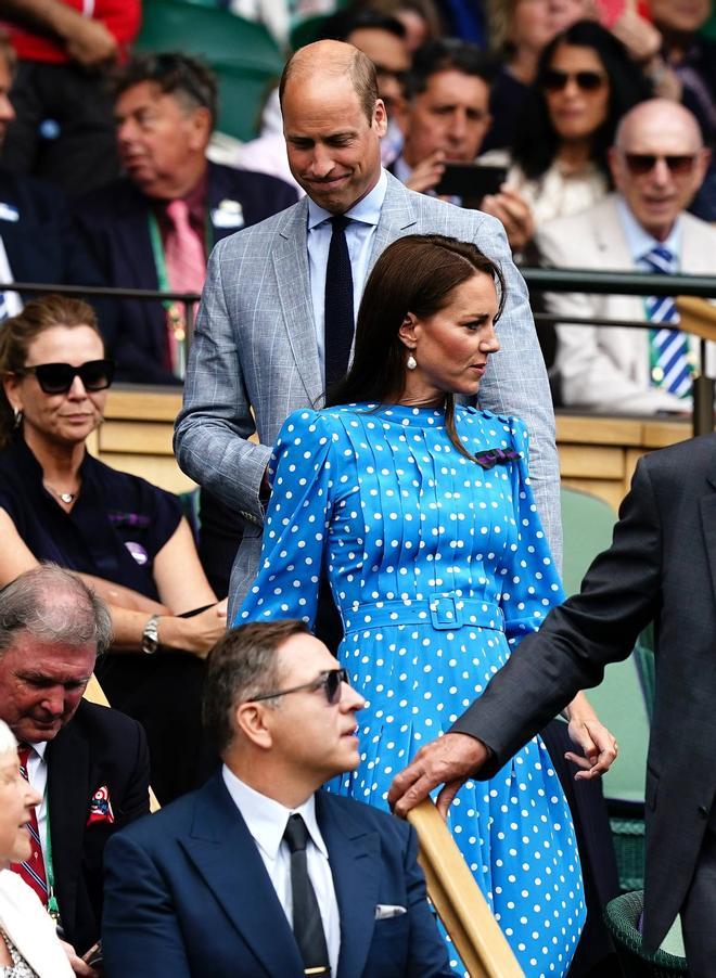 Kate Middleton y el príncipe Guillermo a su llegada a Wimbledon