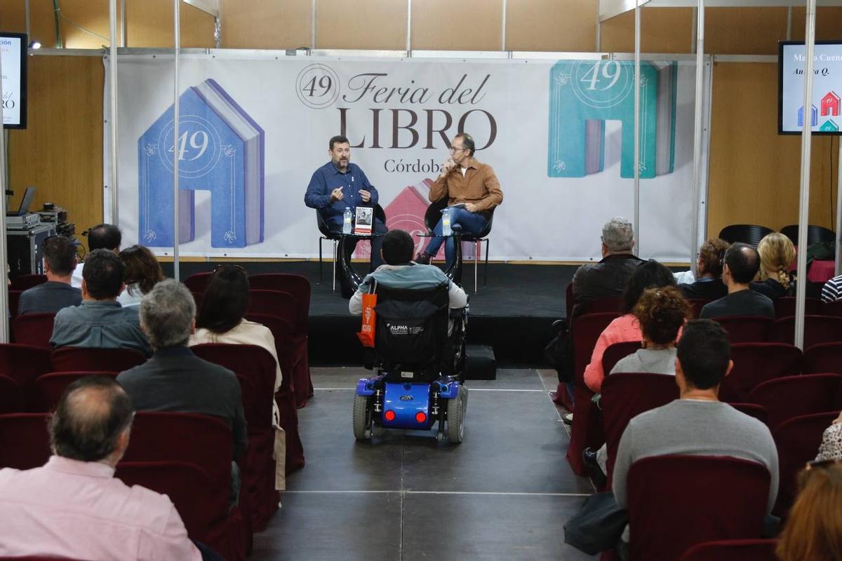 Mario Cuenca y José María Martín, en la presentación de 'Aurora Q.'