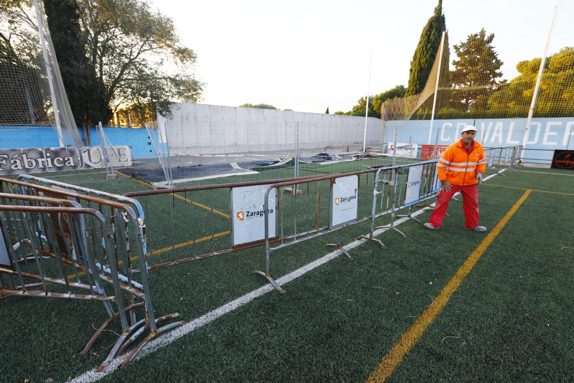 El Valdefierro lleva cuatro meses sin poder jugar partidos en su campo de fútbol
