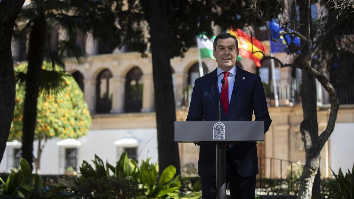 El presidente de la Junta de Andalucía, Juanma Moreno.