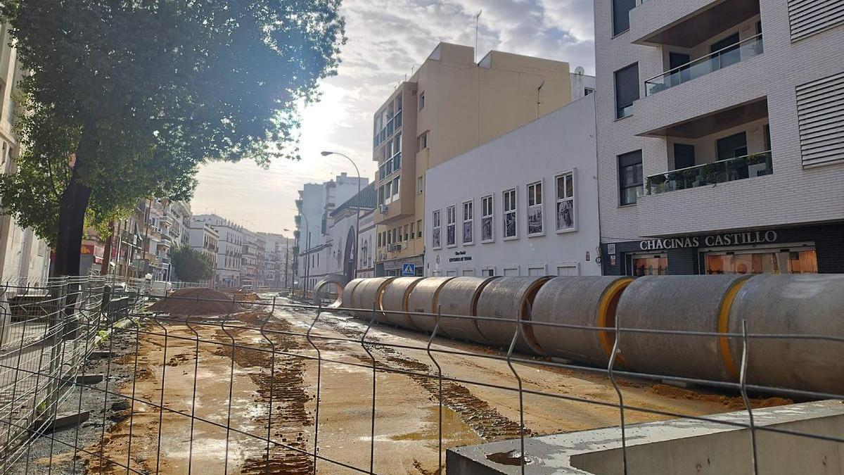 El avance de las obras en Pagés del Corro y en Triana