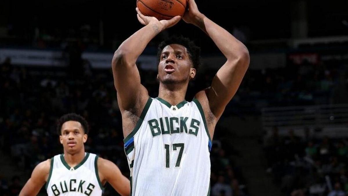 Damien Inglis, en uno de sus escasos partidos con los Bucks.