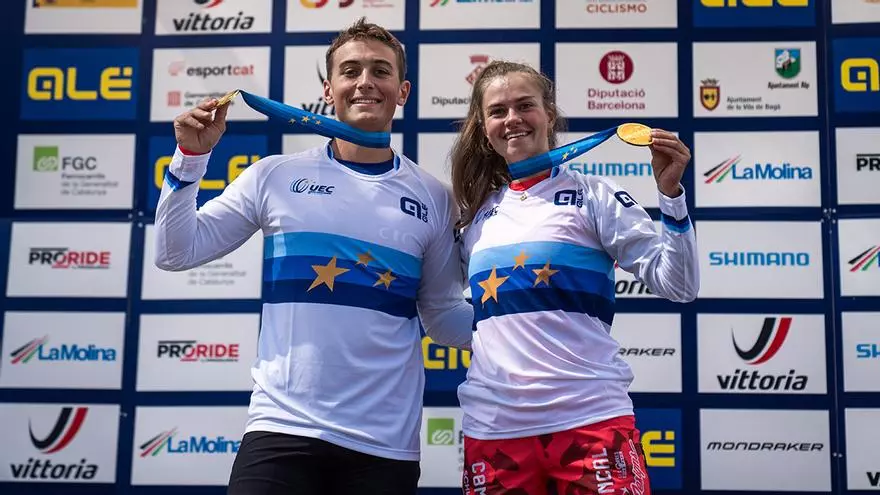 La Molina corona a los nuevos Campeones de Europa de BTT Descenso: Lisa Baumann y Simon Chapelet