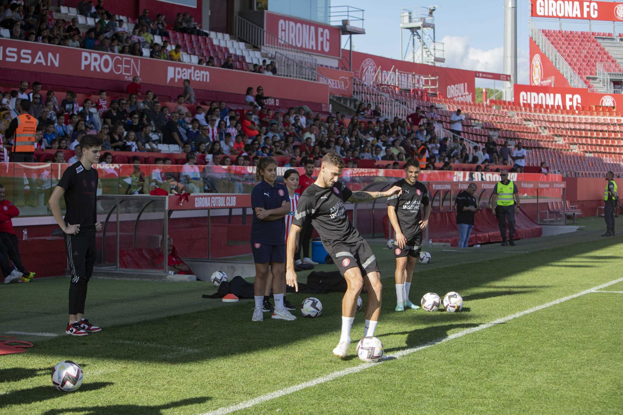 Entrenament obert del Girona FC a Montilivi per les Fires de Girona