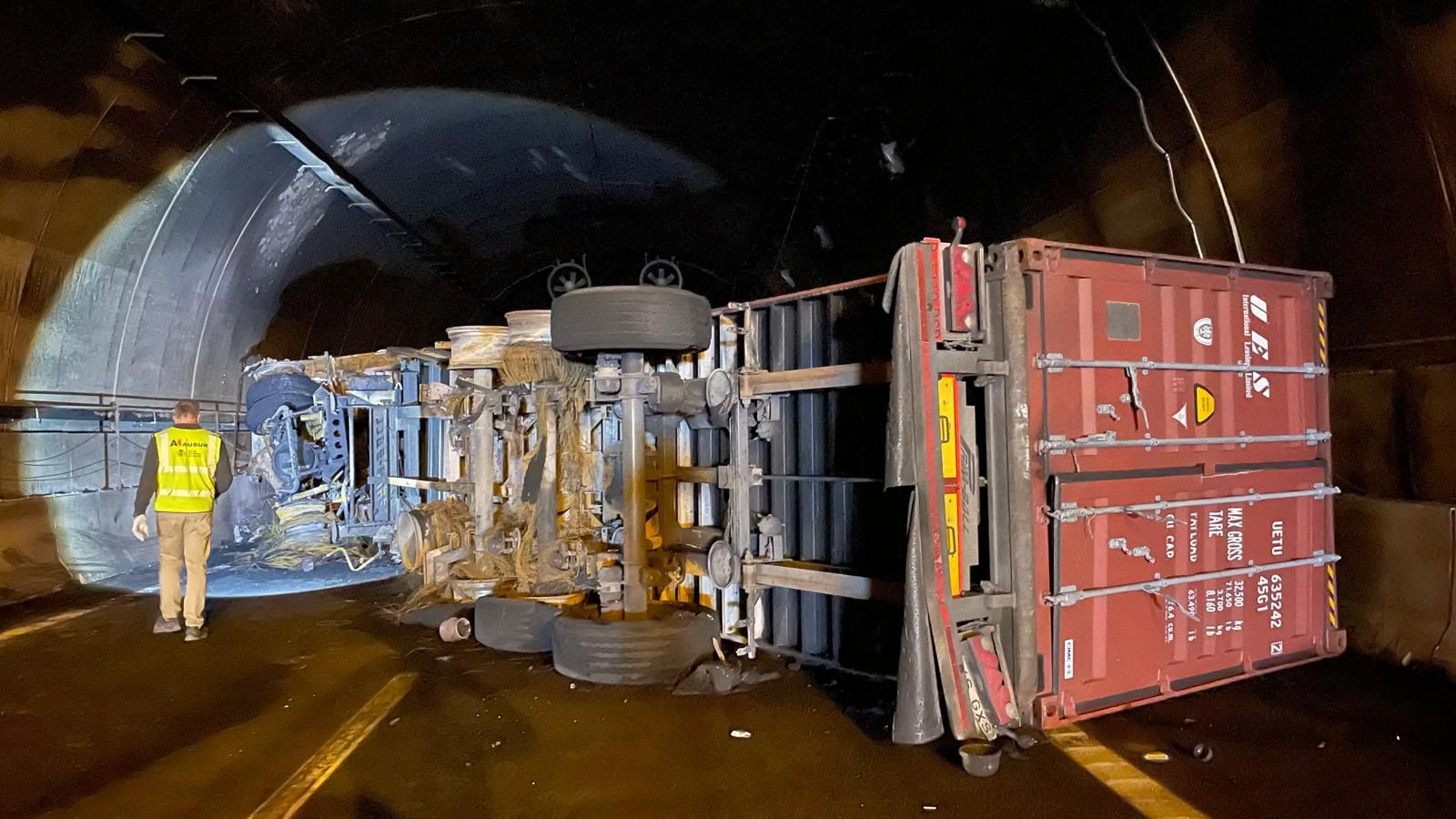 El túnel de Pilar de la Horadada tras el accidente