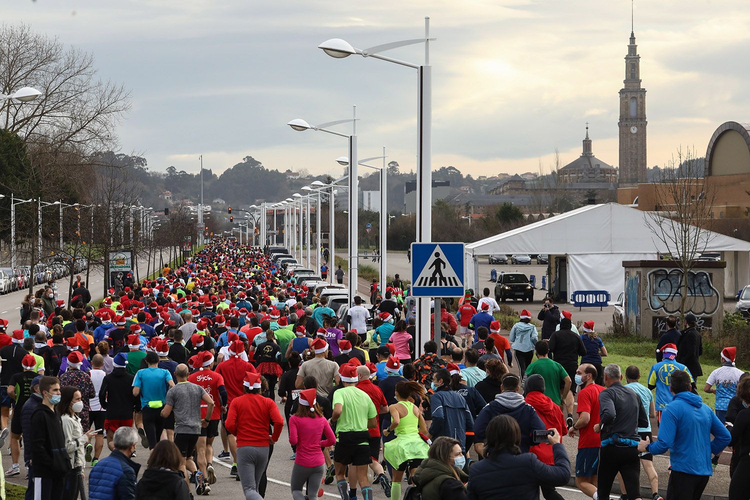 La carrera Popular de Nochebuena de Gijón