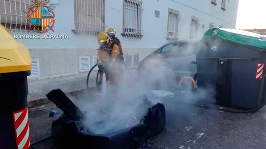 Arde un contenedor en Santa Catalina