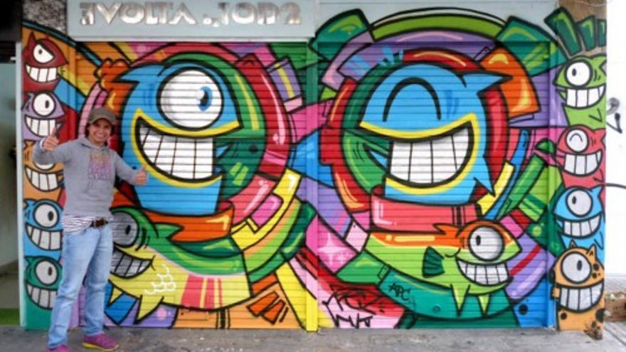 Los &#039;graffitis&#039; de &#039;El Pez&#039; conquistan Colombia