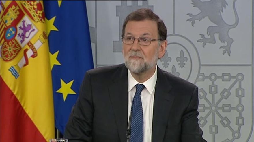 Comparecencia de Mariano Rajoy tras el anuncio de la moción de censura