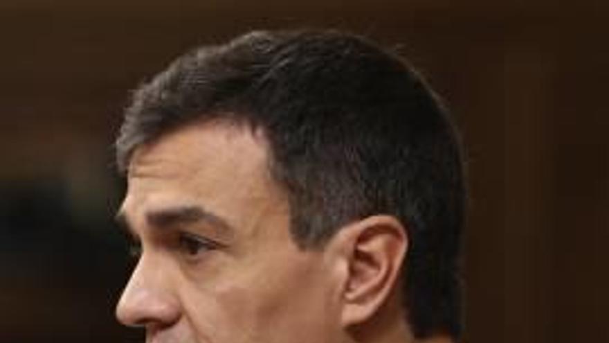 Pedro Sánchez ahir al Congrés