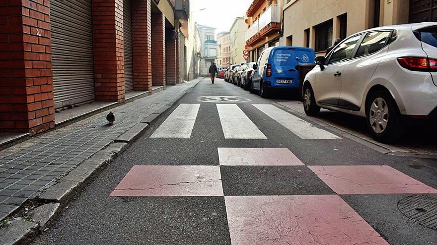 Un dels carrers on es milloren voreres