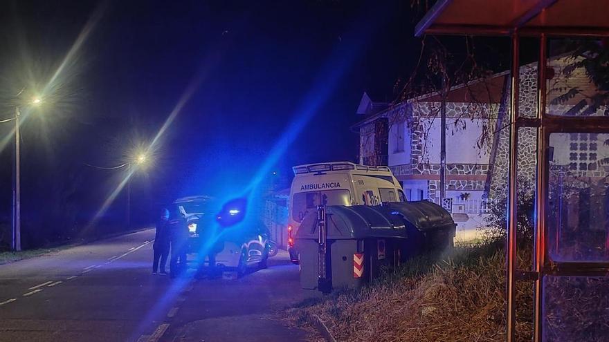 Tres heridos en un martes de accidentes de tráfico en Moaña