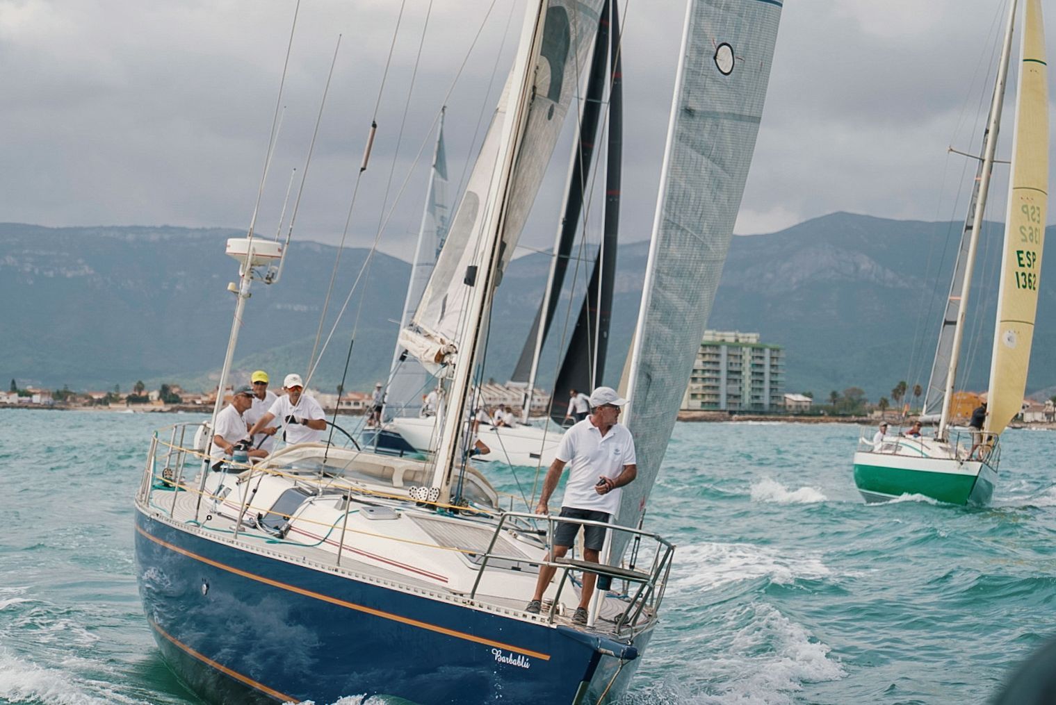 El velero Barbablu durante la competición celebrada en aguas de Cullera.