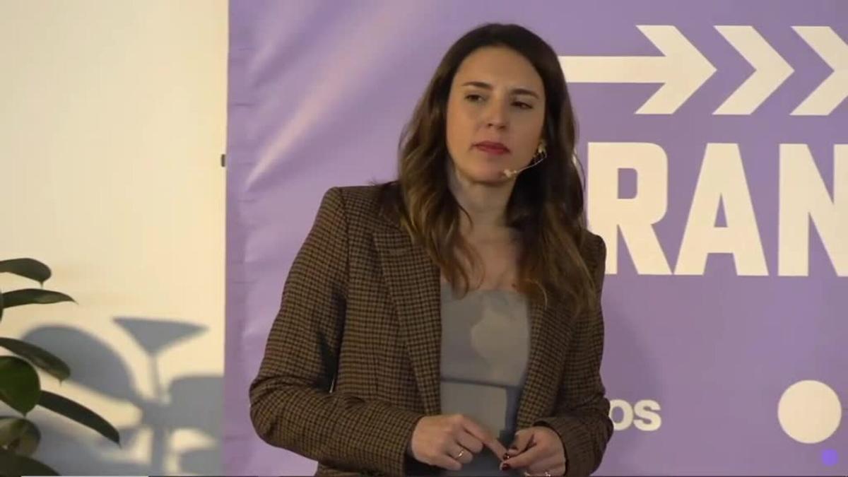 Irene Montero, en Lanzarote, se muestra abierta a "proteger el corazón de la ley" del 'sólo sí es sí'