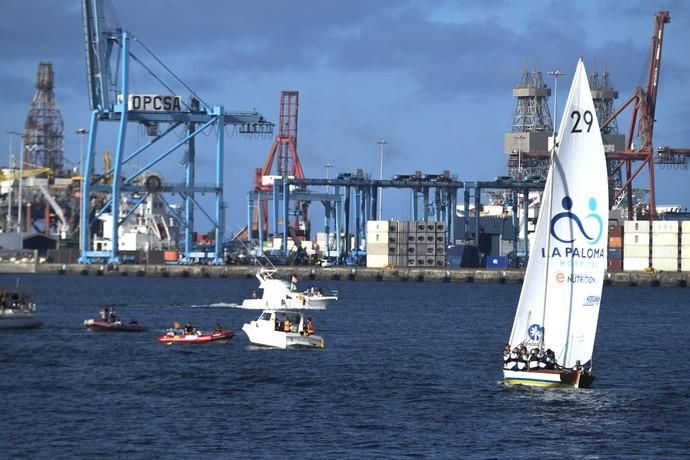 21-09-19 DEPORTES. BAHIA DEL PUERTO. LAS PALMAS DE GRAN CANARIA. Vela latina. Desempate Guanche-Tomás Morales por el título del Campeonato. Fotos: Juan Castro.  | 21/09/2019 | Fotógrafo: Juan Carlos Castro